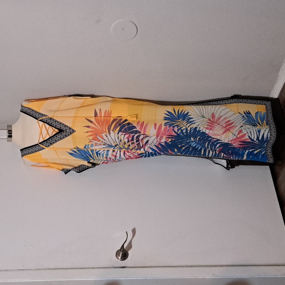 💙Lulu's Totally Tropical Kaftan Maxi Dress💙 - Picture 4 of 11